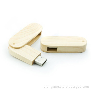 Twist Wooden USB Flash Drive, Wooden Swivel USB Stick